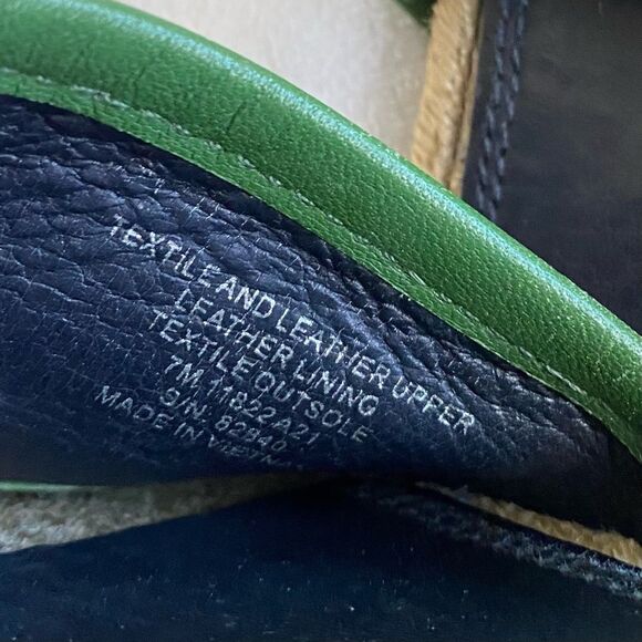 TORY BURCH  T MONOGRAM ESPADRILLE SLIDE SANDALS - Picture 5 of 5